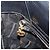Salvatore Ferragamo Vala Hand Bag Leather Embossed Black Gold - vista 20
