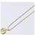 Christian Dior CD Logo Circle Necklace Metal Gold Tone - vista 4
