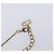 Christian Dior CD Logo Circle Necklace Metal Gold Tone - vista 7