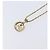 Christian Dior CD Logo Circle Necklace Metal Gold Tone - vista 9