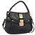 Miu Miu Matelasse Shoulder Bag Leather 2way Black Gold