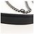 PRADA Chain Shoulder Bag Leather White Black - vista 15