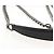 PRADA Chain Shoulder Bag Leather White Black - vista 16