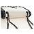 PRADA Chain Shoulder Bag Leather White Black - vista 6