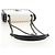 PRADA Chain Shoulder Bag Leather White Black - vista 7