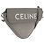 Céline CELINE Triangle Bag Leather Gray