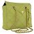 PRADA Bolsa de Ombro com Corrente Nylon Lime Green Gold