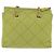 PRADA Bolsa de Ombro com Corrente Nylon Lime Green Gold - vista 3
