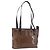 Céline CELINE Macadam Tote Bag PVC Braun Goldfarben