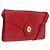 Christian Dior Shoulder Bag Leather Red Gold Tone