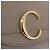 Chloé Chloe C Trifold Wallet Leather Beige Gold Tone - vista 12