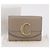 Chloé Chloe C Trifold Wallet Leather Beige Gold Tone - vista 21