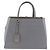 FENDI 2Jours Handtasche Leder 2way Blau Silber - Ansicht 2