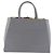 FENDI 2Jours Handtasche Leder 2way Blau Silber - Ansicht 3