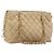 CHANEL Matelasse Chain Shoulder Bag Lamb Skin Beige Gold CC