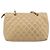 CHANEL Matelasse Chain Shoulder Bag Lamb Skin Beige Gold CC - vista 3