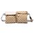Bolso cinturón Gucci Beige GG Canvas Web con doble bolsillo