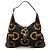 Gucci Black Horsebit Canvas Jackie O Bouvier Hobo