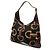 Gucci Black Horsebit Canvas Jackie O Bouvier Hobo - vista 2