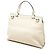 Bamboo Borsa Satchel Daily Gucci Piccola in Vitello Bianco con Bambù - vista 2