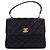 Borsa Chanel Black Mini Quilted Lambskin Kelly Top Handle Bag