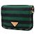 Prada Borsa crossbody in tela Canapa Righe verde - vista 2