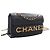Chanel Black Small Quilted Calfskin Enchained Flap - vista 12