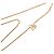 Collana Dior Gold con pendente logo CD placcato oro - vista 4