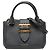 Mala Tote Burberry Blue Small em pele granulada com fivela