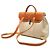 Zaino Hermès Herbag PM in Toile Beige - vista 2