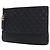 Chanel Gabrielle O Case Clutch in pelle di vitello invecchiata matelassé nera Medium - vista 9