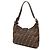 Borsa a tracolla Fendi Brown Zucca Canvas - vista 2