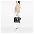 Céline Celine Mini Luggage Tote in canvas leopard print e pelle di vitello nera - vista 6
