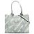 Borsa Satchel Balenciaga Blue Small Denim Scribble Logo Hardware