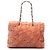 Miu Miu Pink Eco Shearling Crystal Chain Tote