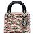 Lady Dior Mini en satin blanc avec perles et sequins Dior