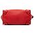 Céline Celine Luggage Tote Micro aus drummed Kalbsleder rot - Ansicht 3