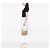 Borsa a tracolla Fendi Beige Zucchino Canvas Oyster - vista 7