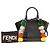 Fendi 3Jours Mini Lederhandtasche in Schwarz mit Pompon - Ansicht 7
