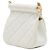 Clutch Chanel White CC Quilted Caviar Frame Flap Clutch with Chain - vista 2