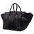 Céline Celine Borsa Tote Phantom Luggage in pelle nera Medium - vista 2