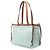 LOEWE Borsa Cushion Tote Piccola in Tela Verde - vista 2