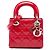 Dior Red Mini Patent Cannage Lady Dior