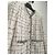 Chanel Tweedjacke 2017 Runway Weiß Schwarz Gold - Ansicht 2