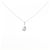 Autre Marque Collana in oro bianco K10 e diamanti