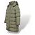 Loewe Chaqueta Acolchada Larga - Verde Caqui - vista 5