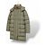 Loewe Chaqueta Acolchada Larga - Verde Caqui - vista 7