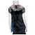 Autre Marque Designer Patchwork Fox Fur Vest - Blue, White, Grey - view 4