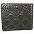 Gucci Guccissima GG Monogram Bi-fold Geldbörse Grau Leder