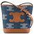 Céline CELINE - Borsa a tracolla Bucket Celine in denim blu e marrone